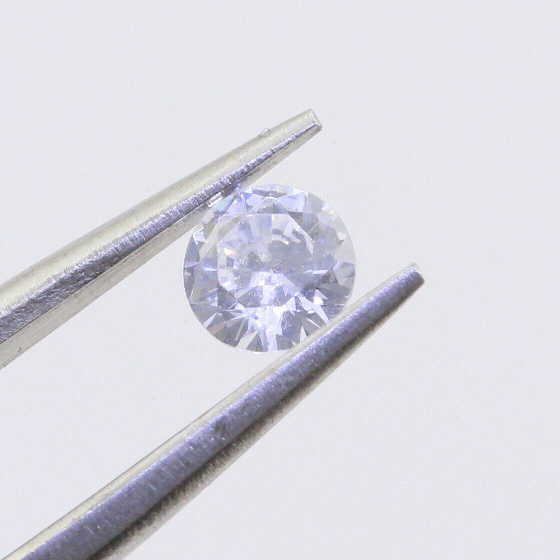 1/2 Carat White D Color Loose Moissanite Stone RD 5x5 VVS1 Certificate Round 5mm - Syzjewelry