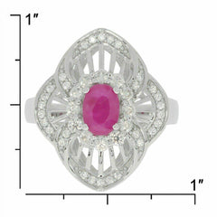 Sterling Silver Semi Mount Ring Setting Oval OV 7x5mm Halo - Syzjewelry