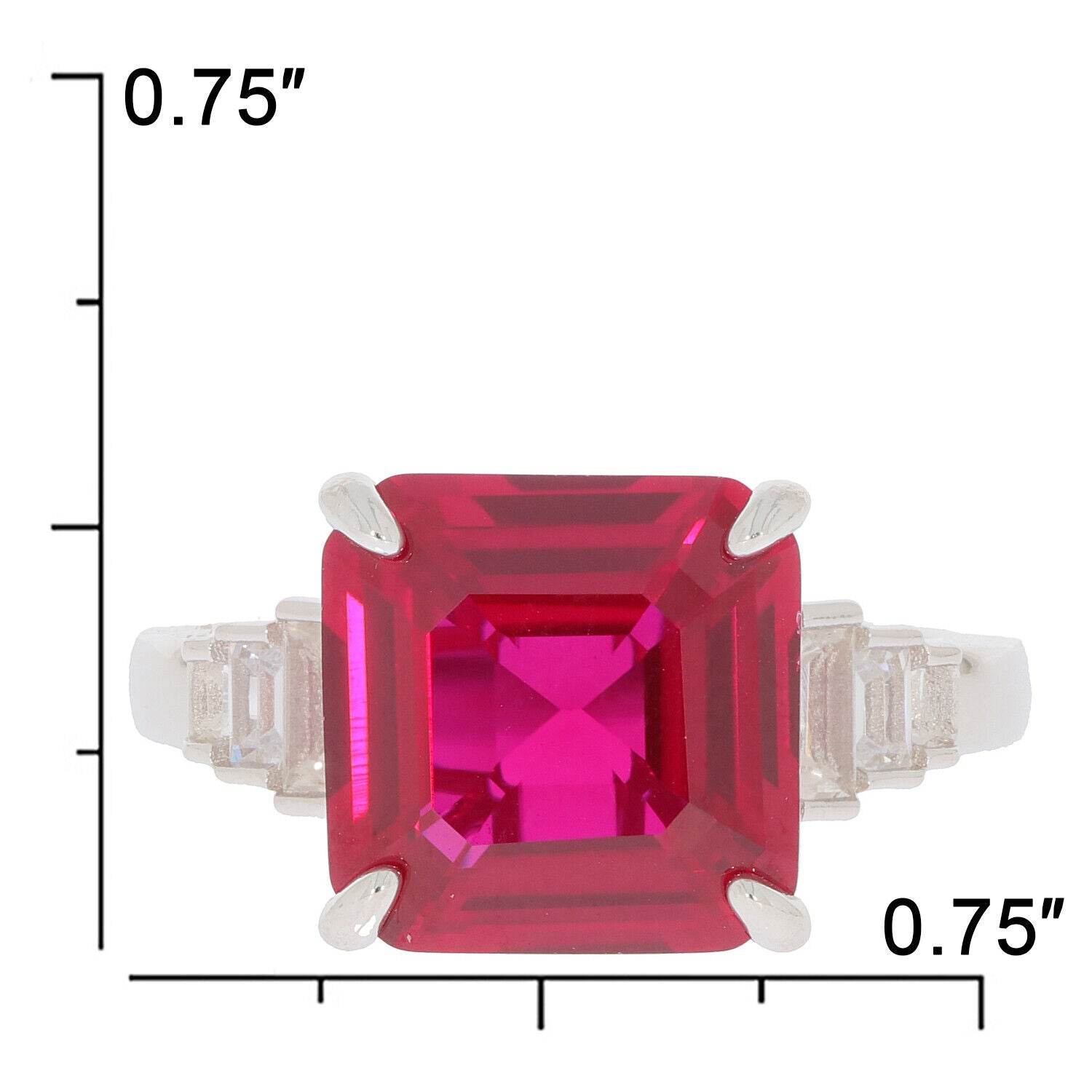 Sterling Silver Semi Mount Ring Setting Emerald OCT 11X11mm - Syzjewelry