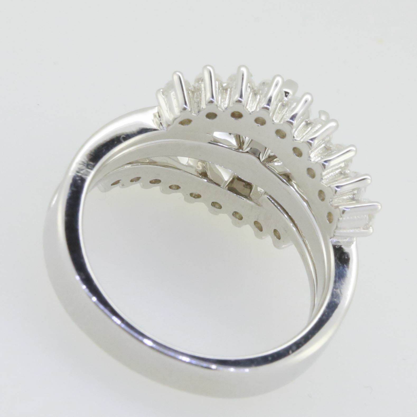 2 piece Set Sterling Silver Semi Mount Ring Setting Round RD 7x7mm Wh PJC50 - Syzjewelry