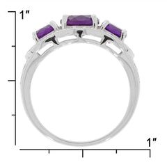 Sterling Silver Semi Mount Ring Setting Round RD 7x7 RD 5x5mm 3 Stones Halo - Syzjewelry