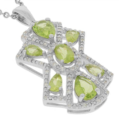 Sterling Silver Semi Mount Pendants Setting PE 7x5 OV 6x4 PE 5x3mm White Topaz Halo - Syzjewelry