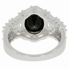 Sterling Silver Semi Mount Ring Setting OV 11X9mm 112664 - Syzjewelry