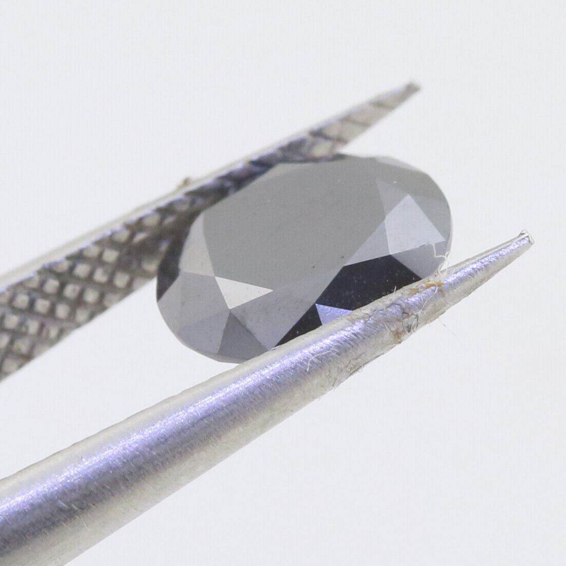 Round 8mm Black Color loose moissanite 2 Carat RD 8x8mm - Syzjewelry