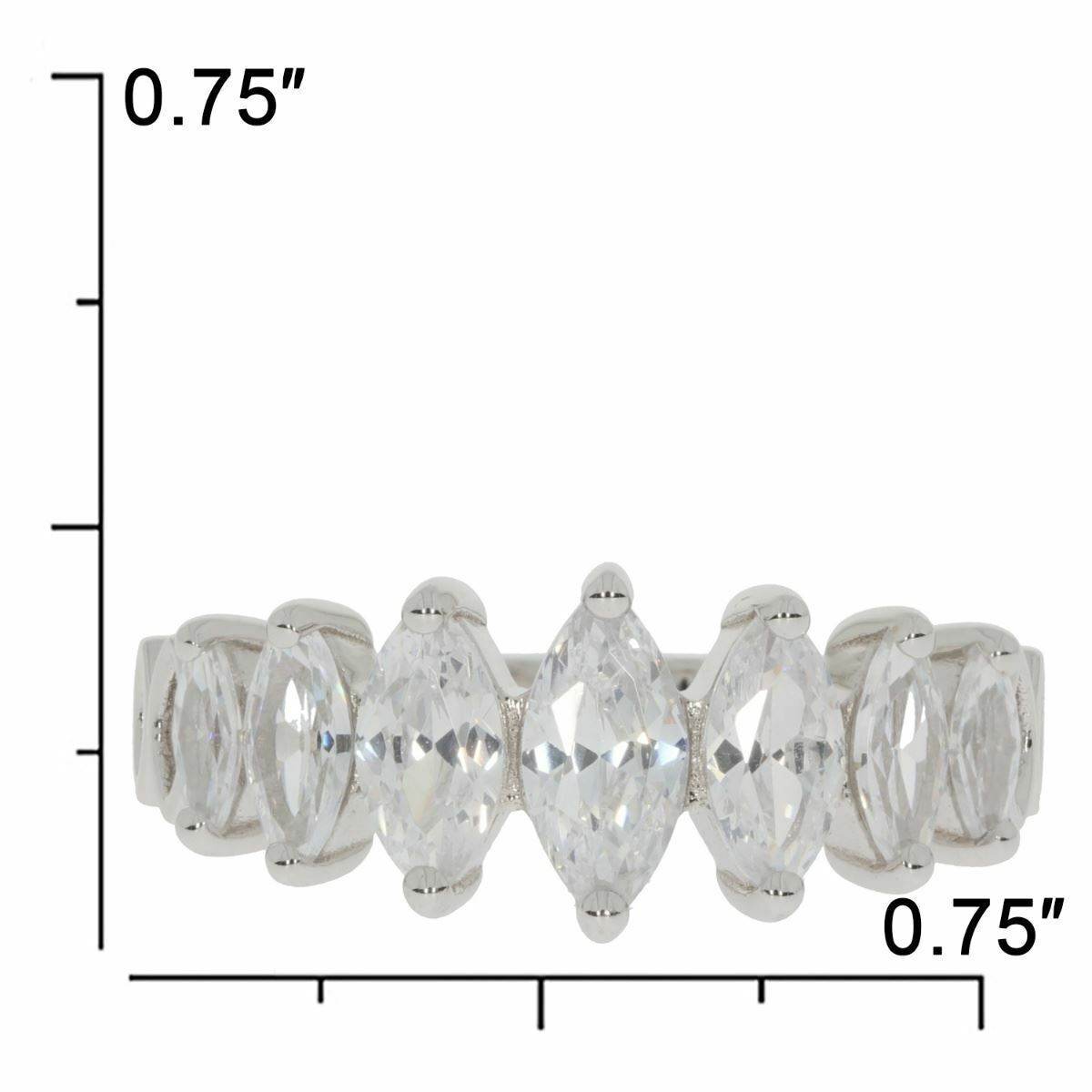 Sterling Silver Semi Mount Ring Setting MQ 8X4mm 7x3.5mm 6x3mm 5x2.5mm 1919 - Syzjewelry