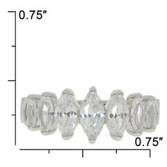 Sterling Silver Semi Mount Ring Setting MQ 8X4mm 7x3.5mm 6x3mm 5x2.5mm 1919 - Syzjewelry