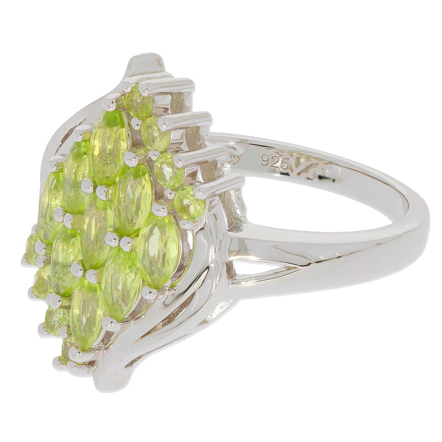 Sterling Silver Semi Mount Ring Setting Marquise MQ 5X2.5mm Cluster - Syzjewelry