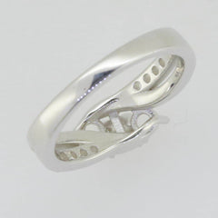 Sterling Silver Semi Mount Ring Setting Round RD 4x4mm White Topaz - Syzjewelry