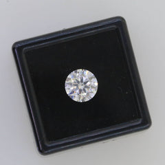 3 Carat Round 9mm Loose Moissanite Stone White D Color RD 9x9mm VVS1 Certificate - Syzjewelry