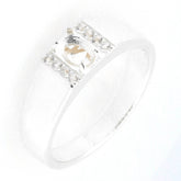 Men's Sterling Silver Semi Mount Ring Setting Oval OV 7X5mm - Syzjewelry