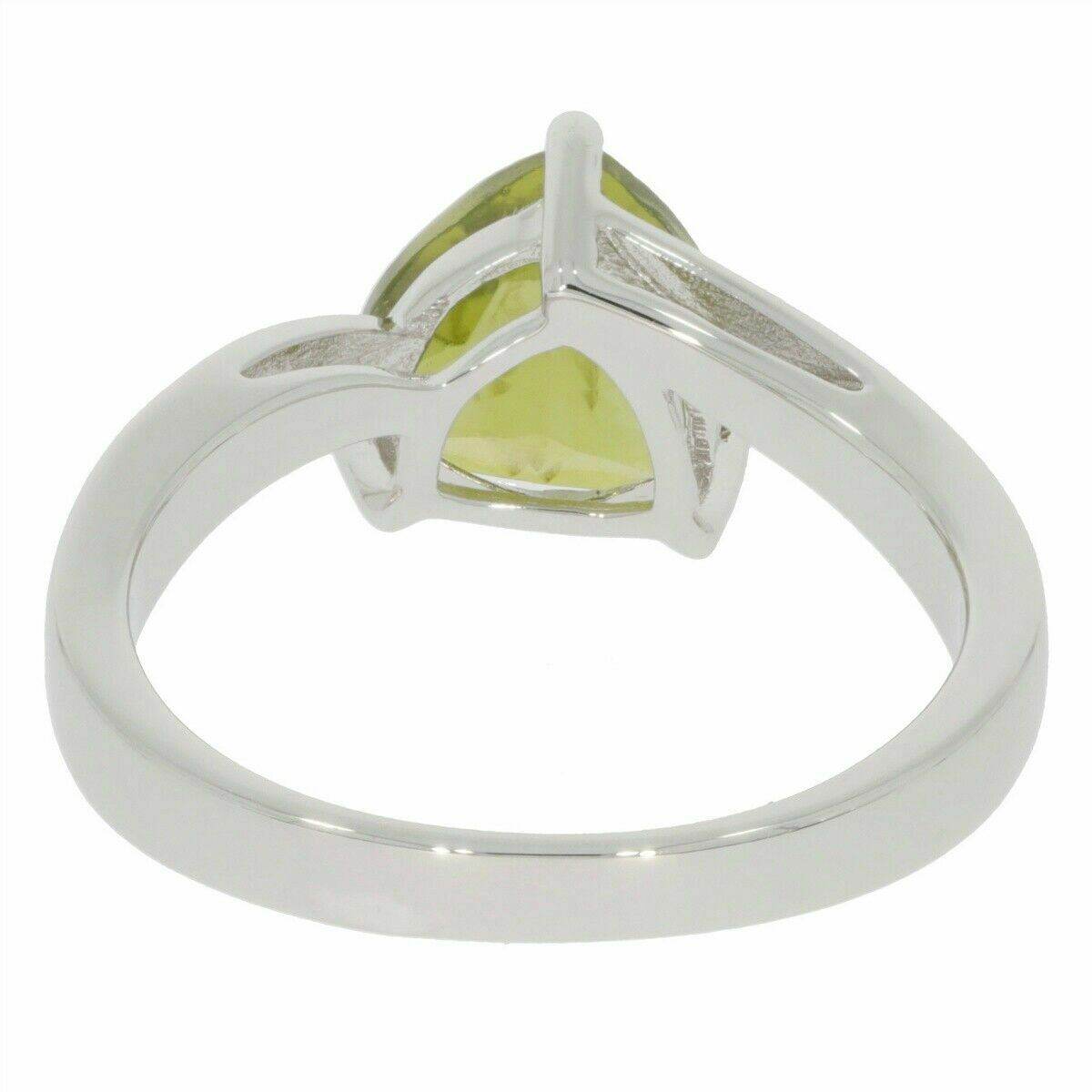 Sterling Silver Semi Mount Ring Setting Trillion Tri 8X8mm White Topaz - Syzjewelry