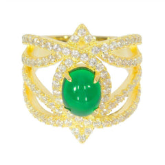 Sterling Silver Semi Mount Ring Setting Oval OV9x7mm Cab Split Shank Topaz - Syzjewelry