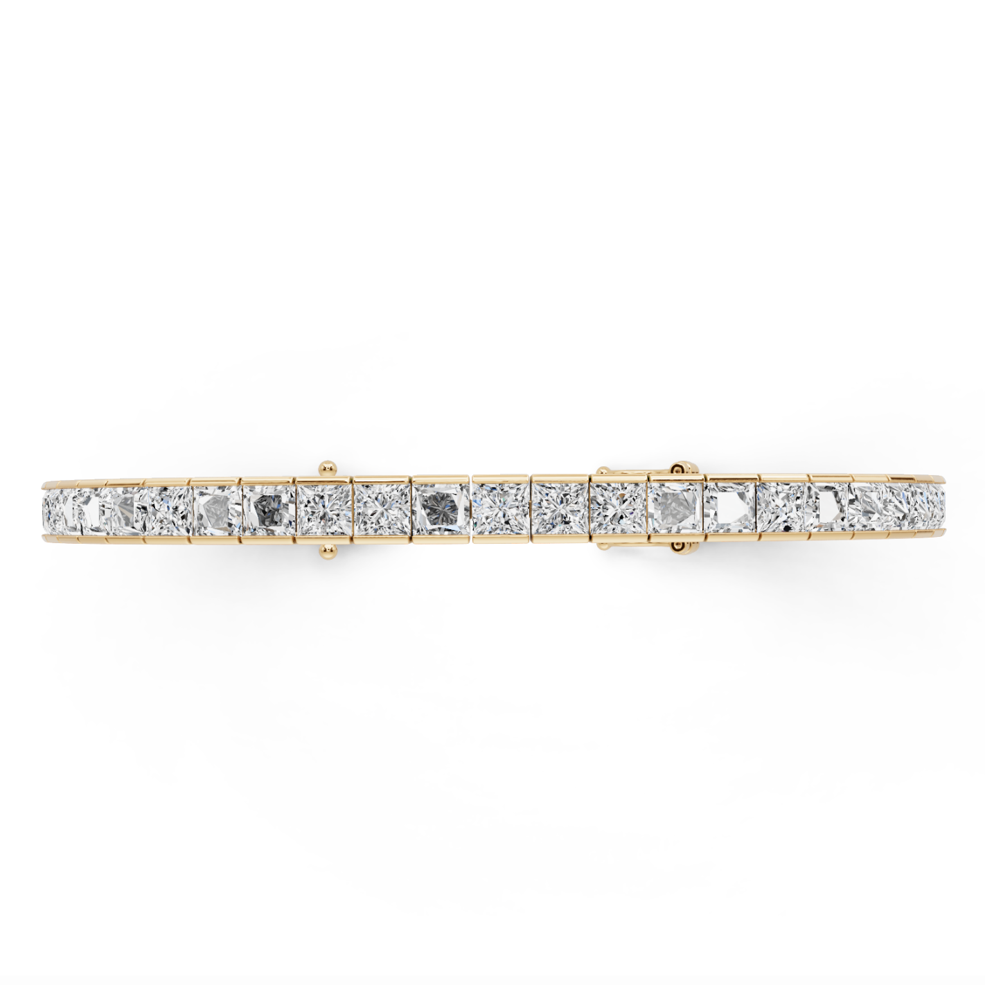 Sterling Silver Semi Mount Bracelet Setting Princess SQ 4X4mm DHJ