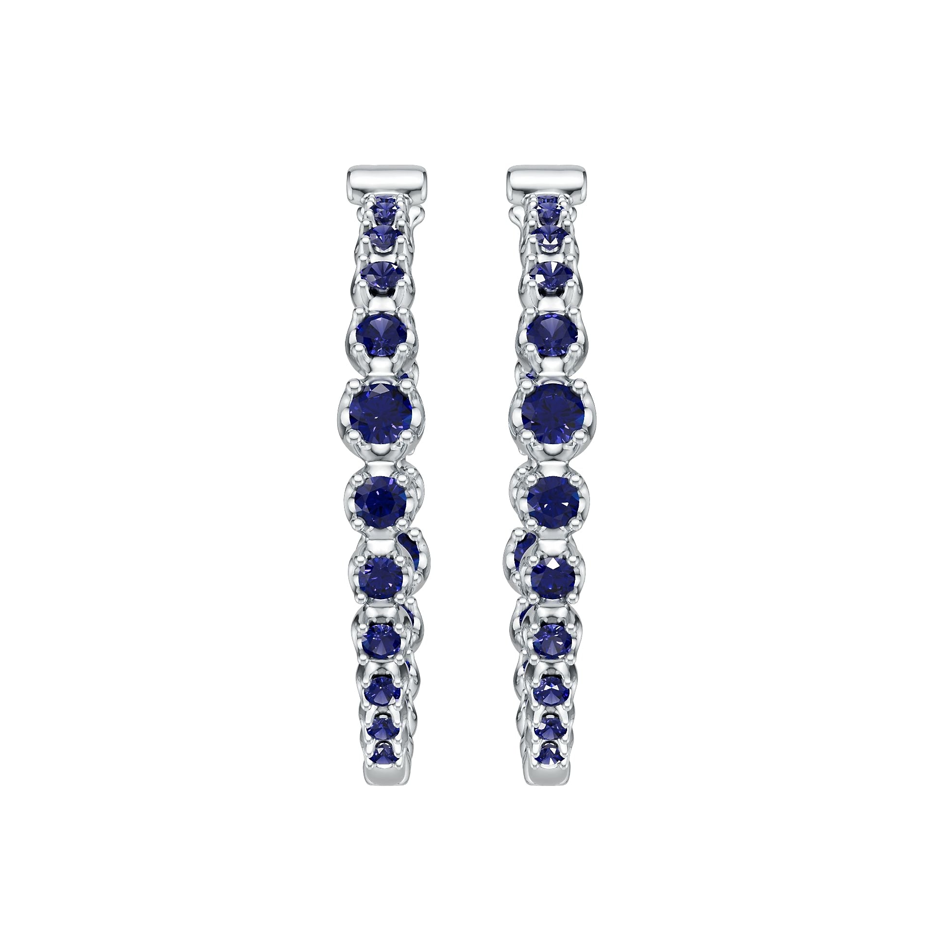 Platinum Semi Mount Earrings Setting Round Ro 2x2mm Syz Jewelry