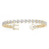 10K Gold Semi Mount Bracelet Setting Heart He 5x5mm Syz Jewelry