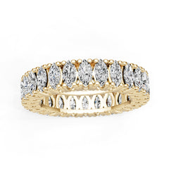 14K Gold Semi Mount Ring Setting Marquise Ma 5x2mm Diamond Accent Syz Jewelry