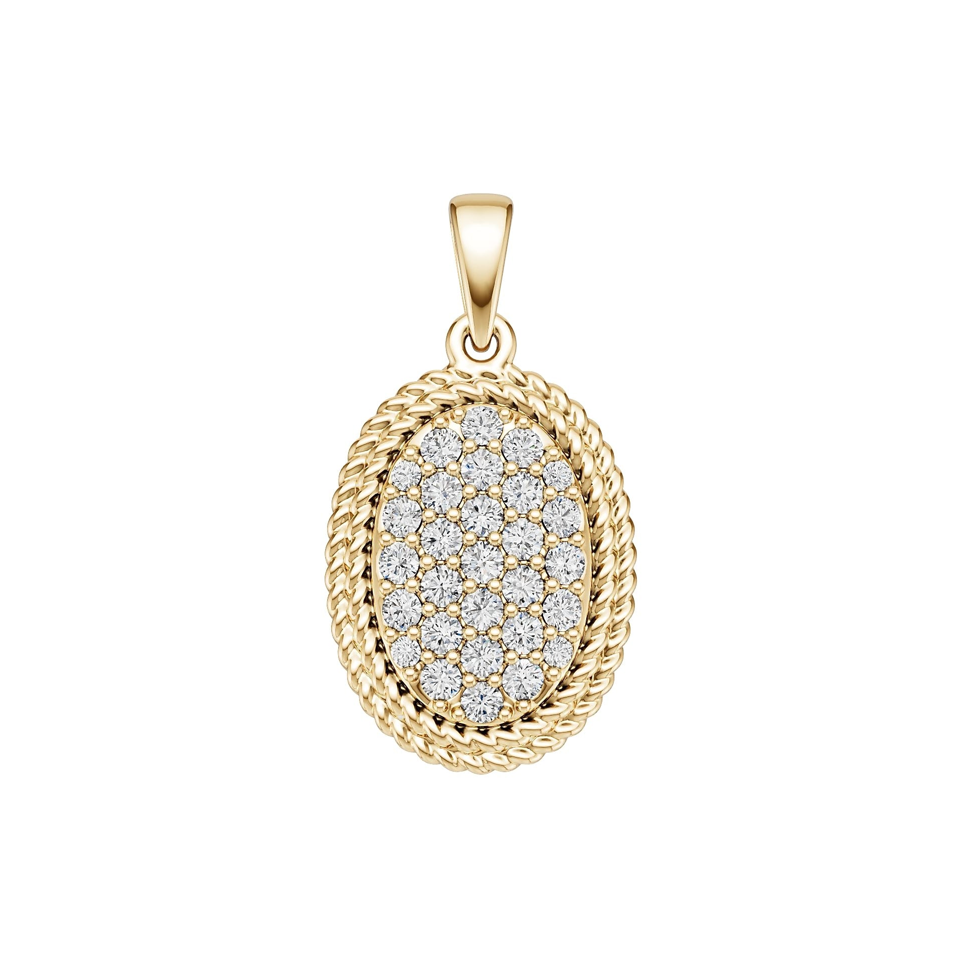 Platinum Semi Mount Pendant Setting Round Ro 6x6mm Diamond Accent Syz Jewelry