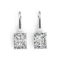 Sterling Silver Semi Mount Earrings Setting Emerald OCT 10X8mm DHJ