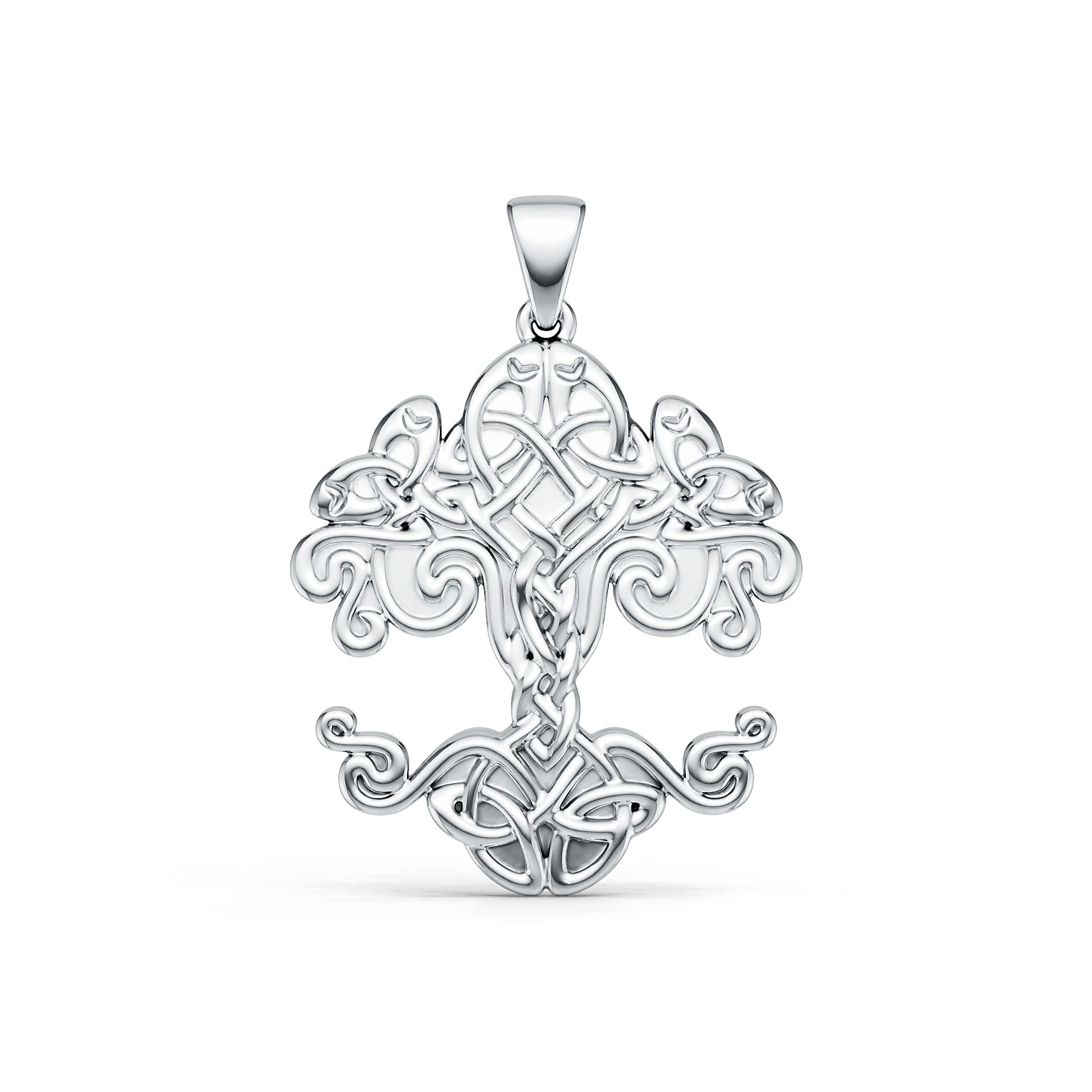 Platinum Semi Mount Pendant Setting Round Ro 6x6mm Syz Jewelry