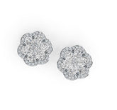 14K Gold Semi Mount Earrings Setting Pear PE 4X3mm Diamond Accent DHJ