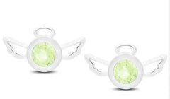 10K Gold Semi Mount Earrings Setting Round RD 4x4mm Angel Theme DHJ