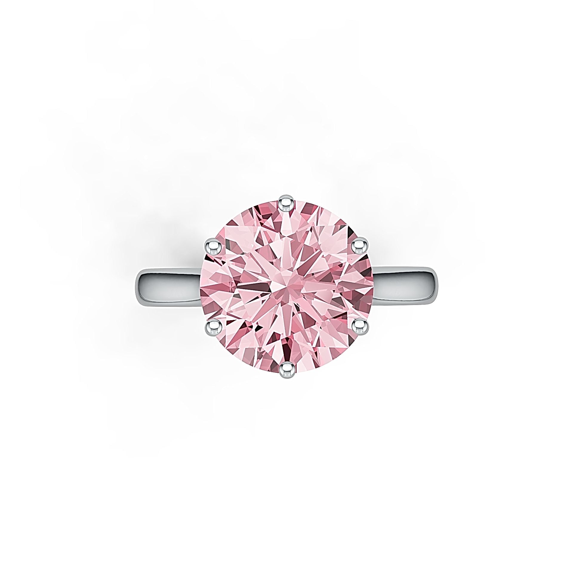 Sterling Silver Semi Mount Ring Setting Round RD 12x12mm Solitaire DHJ
