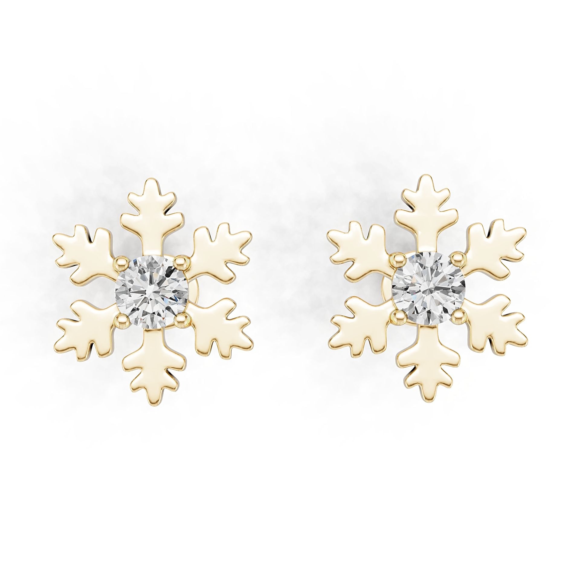 Sterling Silver Semi Mount Earrings Setting Round RD 3.5mm DHJ