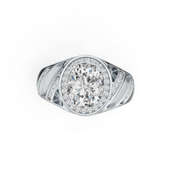 Sterling Silver Semi Mount Ring Setting Oval OV 10X8mm DHJ