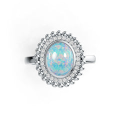 Sterling Silver Semi Mount Ring Setting Oval OV 10X8mm Cabochon DHJ