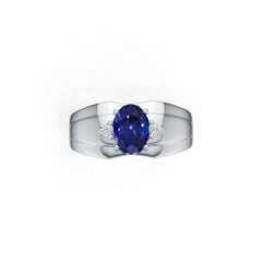 Sterling Silver Semi Mount Ring Setting OV 8x6mm White Topaz N0370GTL19578R Syzjewelry