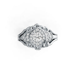 Sterling Silver Semi Mount Ring Setting Round RD 5x5mm DHJ