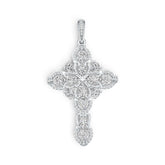 18K Gold Semi Mount Pendant Setting Marquise MQ 6X3mm PE 5X3mm HT 4X4mm Diamond Accent DHJ