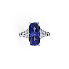 Sterling Silver Semi Mount Ring Setting Cushion Cu 17x8mm Syzjewelry