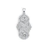 Sterling Silver Semi Mount Pendant Setting Pear PE 9X6mm DHJ
