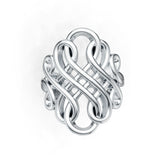 Sterling Silver Semi Mount Ring Setting Round Ro 6x6mm DHJ