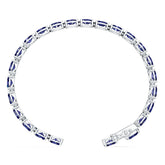 18K Gold Semi Mount Bracelet Setting Round Ro 7x5mm Syz Jewelry