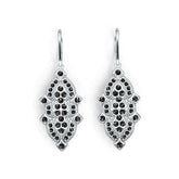 14K Gold Dangling Earrings with or Moissanite Diamond Accent DHJ