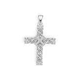 18K Gold Semi Mount Pendant Setting Oval OV 6X4mm Diamond Accent DHJ