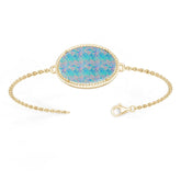 10K Gold Semi Mount Bracelet Setting Round Ro 17x12mm Syz Jewelry