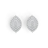 Sterling Silver Semi Mount Earrings Setting Round RD 2x2mm DHJ