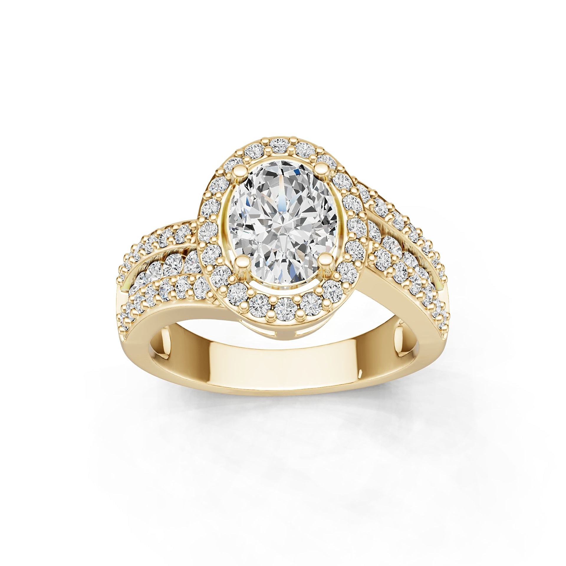 Platinum Semi Mount Ring Setting Oval Ov 9x7mm Syz Jewelry