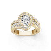Platinum Semi Mount Ring Setting Oval Ov 9x7mm Syz Jewelry
