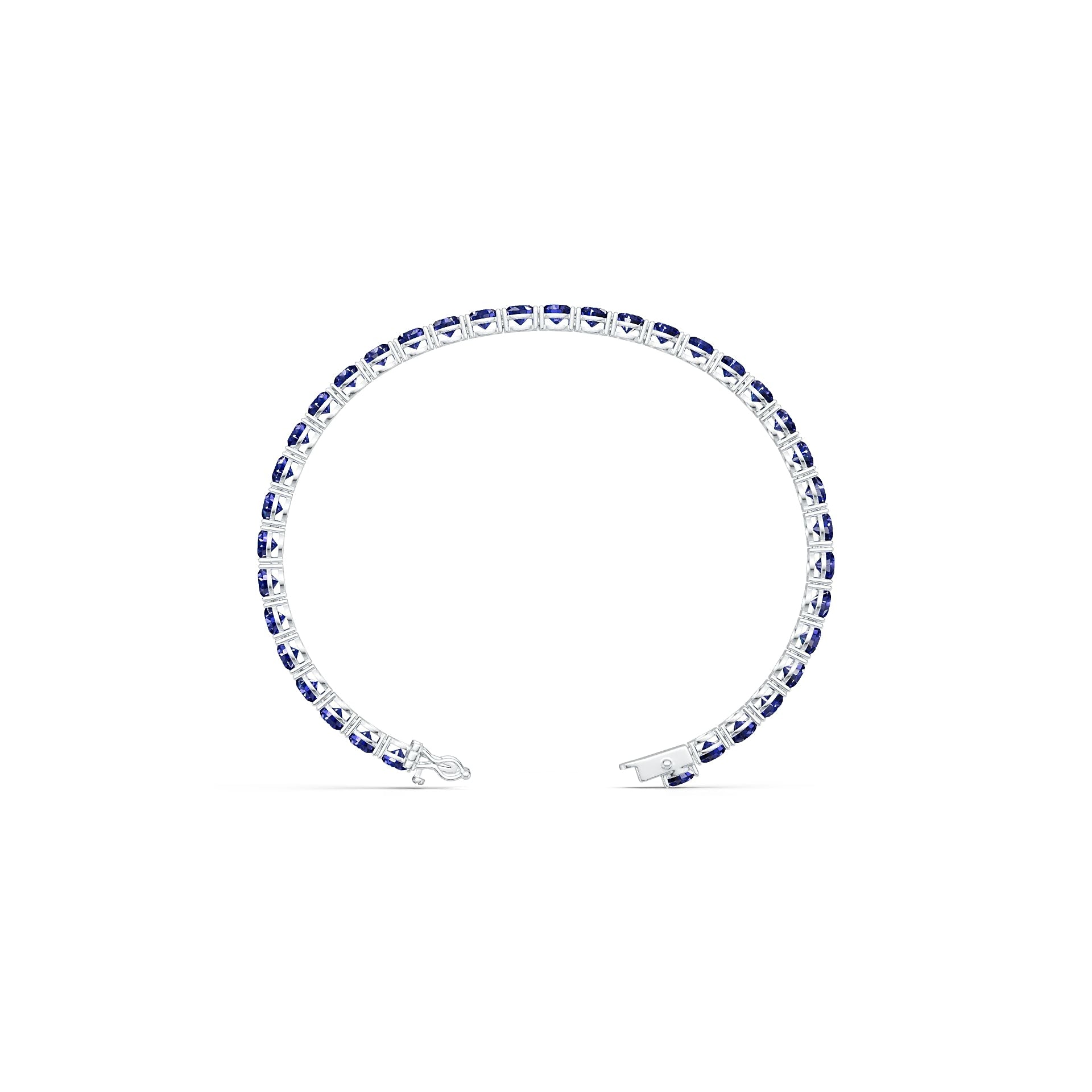Sterling Silver Semi Mount Tennis Bracelet Setting Round RD 5x5mm Syzjewelry