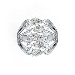Sterling Silver Semi Mount Ring Setting Pear PE 6x4mm DHJ