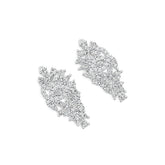 Sterling Silver Semi Mount Earrings Setting Pear PE 5X3mm MQ 5X2mm DHJ