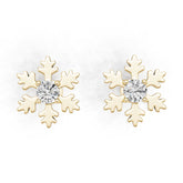 14K Gold Semi Mount Earrings Setting Round Ro 6x6mm Syz Jewelry