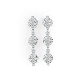 Sterling Silver Semi Mount Earrings Setting Round RD 7x7mm DHJ