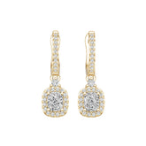 18K Gold Semi Mount Earrings Setting Round Ro 5x4mm Diamond Accent Syz Jewelry