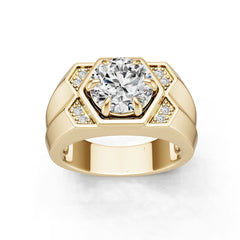 10K Gold Semi Mount Ring Setting Round Ro 6x6mm Syz Jewelry