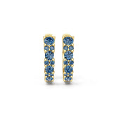 10K 14K Gold or Platinum Semi Mount Earrings Setting Round Rd Diamond Accent Syzjewelry